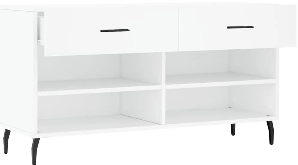Banco sapateira 102x35x55 cm derivados de madeira branco