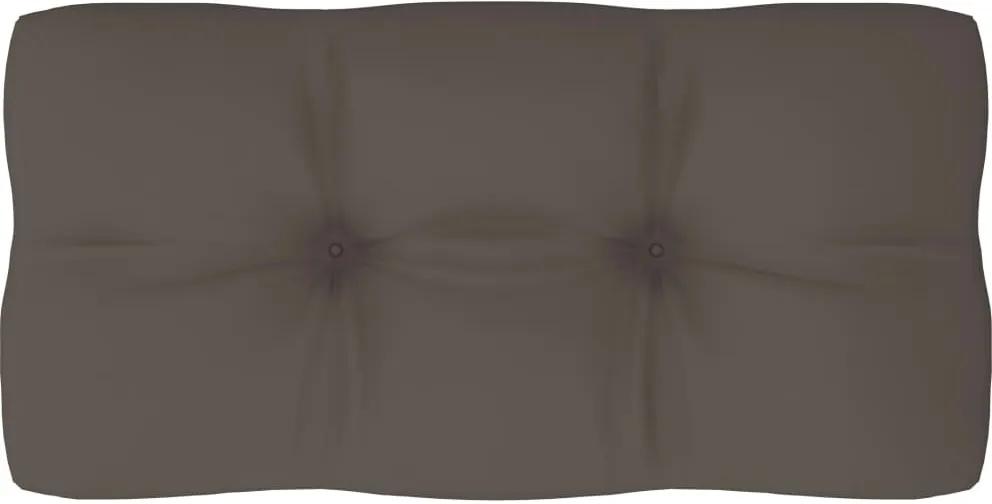Almofadão para sofá de paletes 80x40x12 cm cinzento-acastanhado