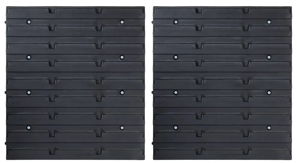 32 pcs kit caixas arrumação com painéis parede vermelho e preto