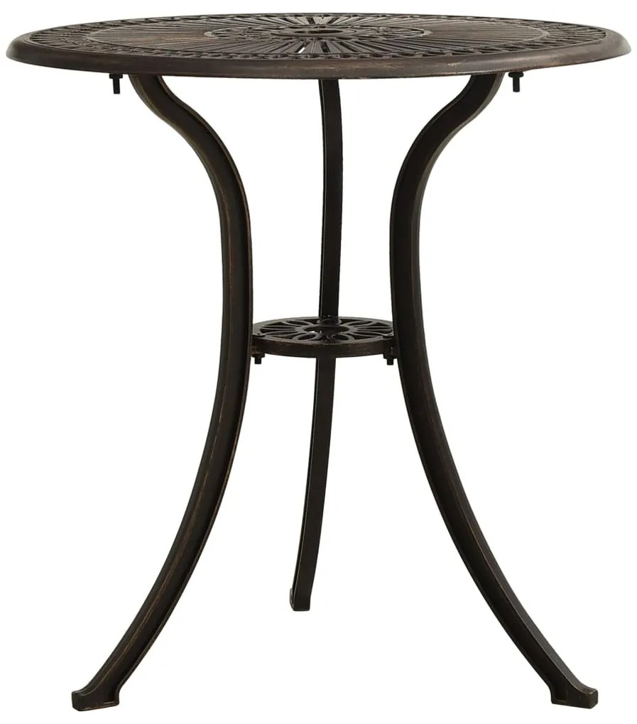 3 pcs conjunto bistrô alumínio fundido bronze