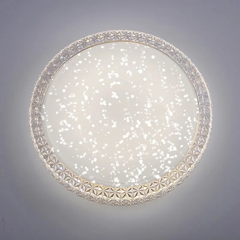 LED Candeeiro de teto retro branco transparente - Roda Retro