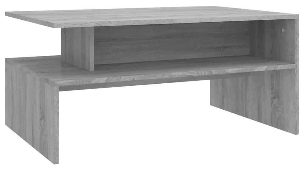 Mesa de centro 90x60x42,5 cm derivados de madeira cinza sonoma