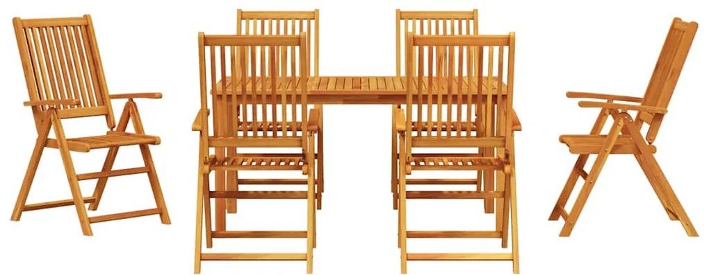 Conjunto de Jantar de Jardim de 3 Peças vidaXL em Madeira de Acácia Só