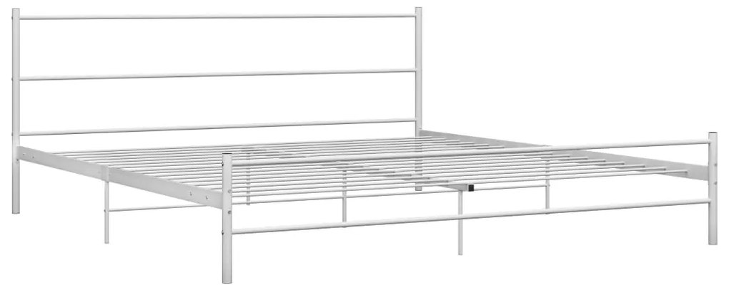 Estrutura de cama 200x200 cm metal branco