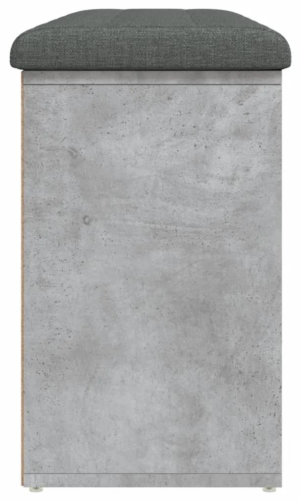 Banco sapateira 102x32x50 cm derivados madeira cinzento cimento