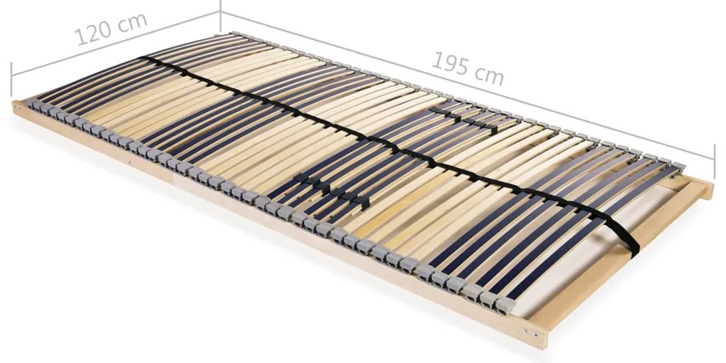 Estrado de ripas com 42 ripas 7 zonas 120x200 cm