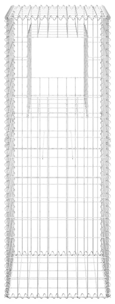 Postes/cestos gabião 2 pcs 50x50x140 cm ferro