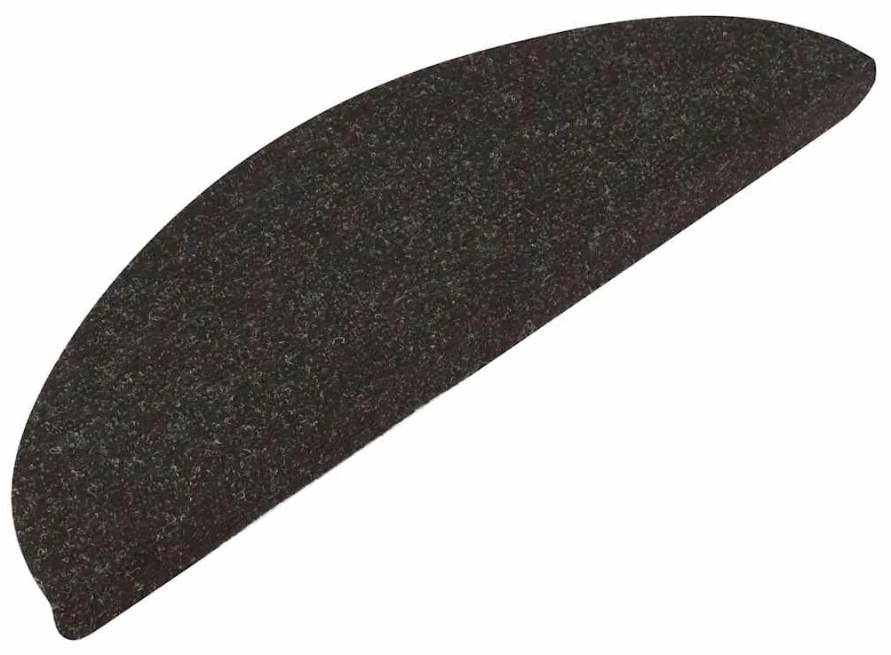 Tapetes de escada adesivos 20 pcs 56x17x3 cm preto