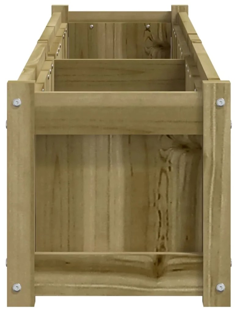 Vaso/floreira de jardim 180x31x31cm madeira de pinho impregnada