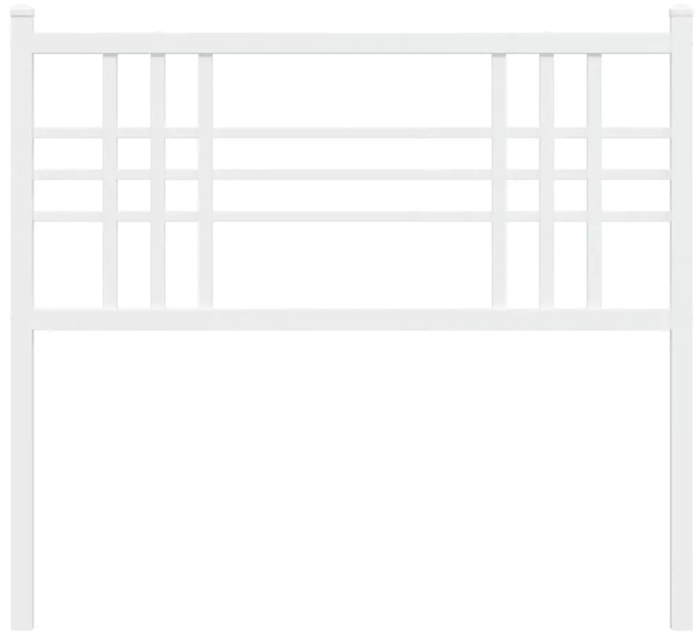 Cabeceira de cama 100 cm metal branco