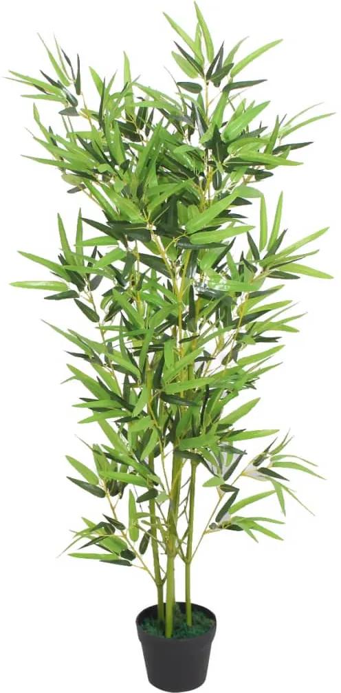 Planta bambu artificial com vaso 120 cm verde