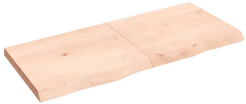 Prateleira de parede 140x60x(2-6)cm carvalho maciço não tratado