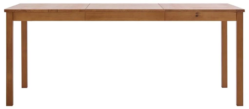 Mesa de Jantar de 180cm em Madeira Maciça - Castanho Mel - Design Rúst