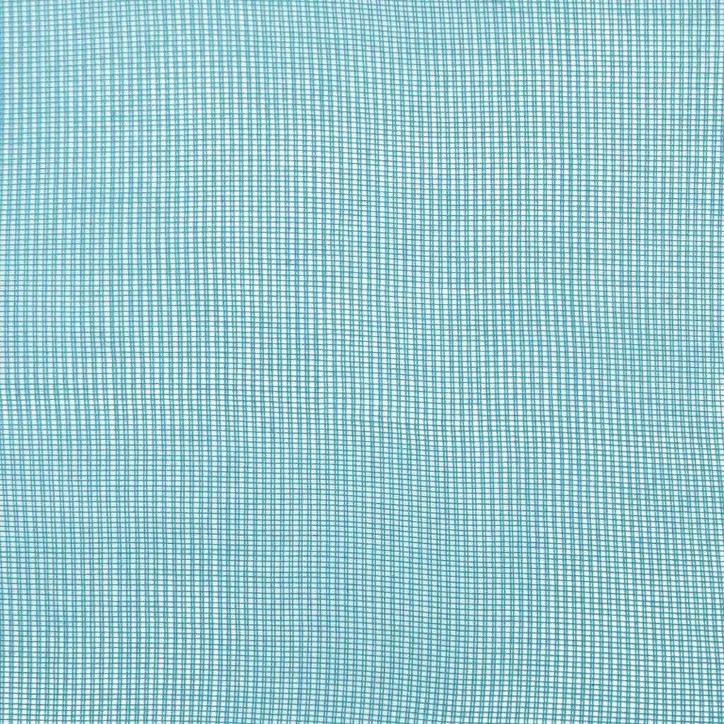 Cortinas de voile com bolsos para varão 2 pcs turquesa