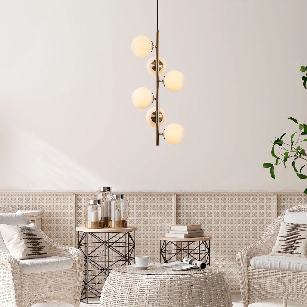 Chandelier Fazli – Vintage – 40 x 40 x 86-176 cm