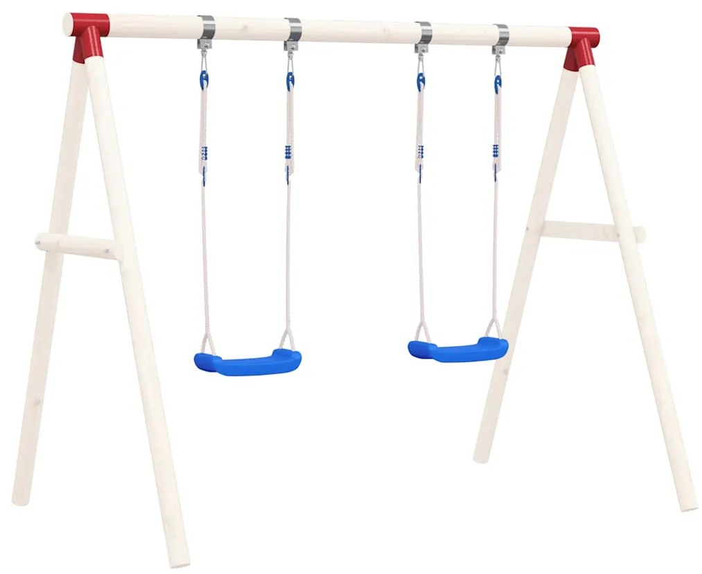 Assentos de baloiço com cordas 2 pcs 38x16 cm polietileno azul