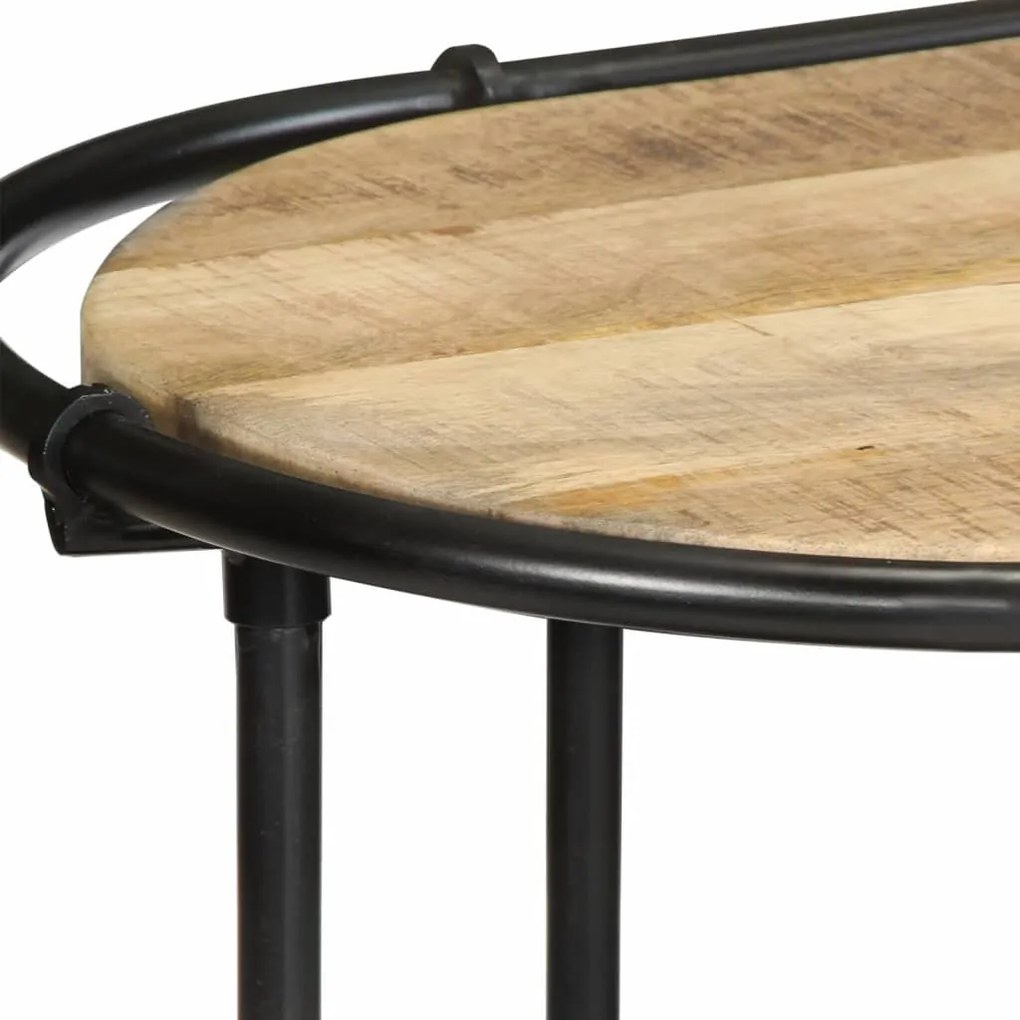 Mesa consola 110x42x76 cm madeira de mangueira áspera maciça