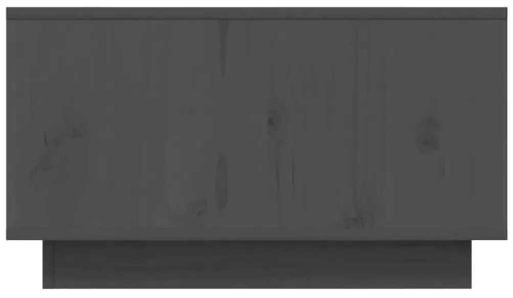 Mesa de centro 55x56x32 cm pinho maciço cinza