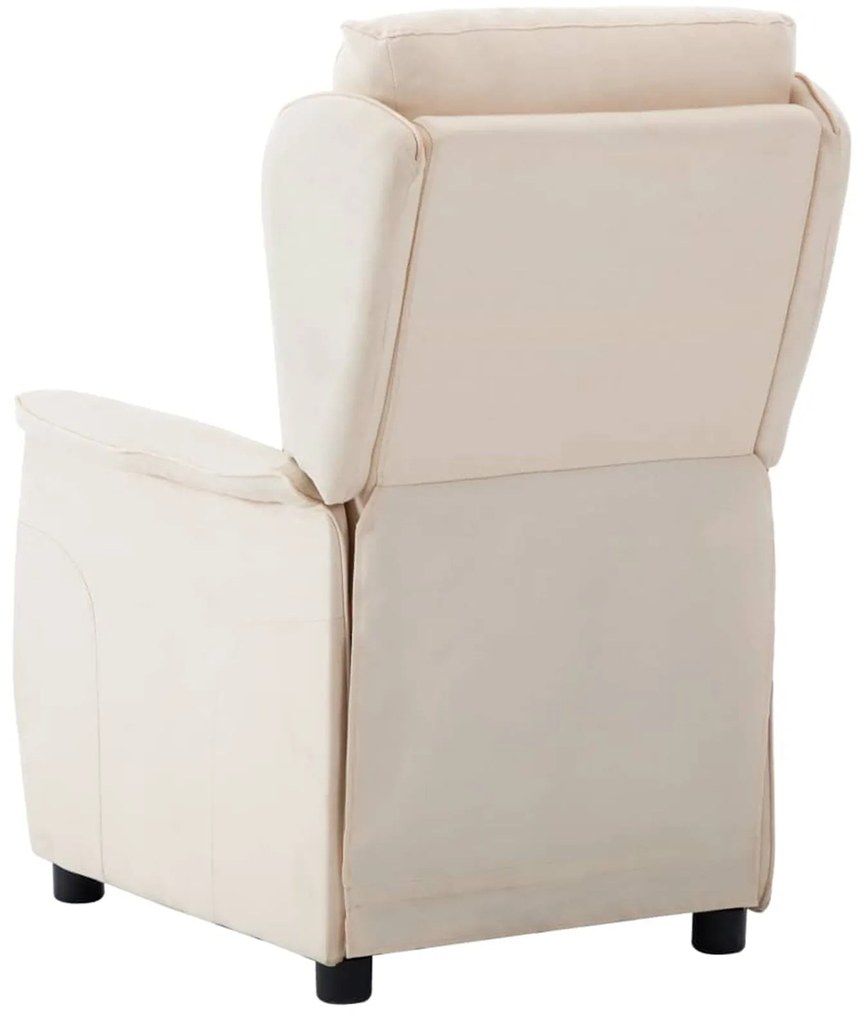Cadeira Recliner em Tecido Creme