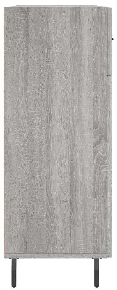 Aparador 69,5x34x90 cm derivados de madeira cinzento sonoma