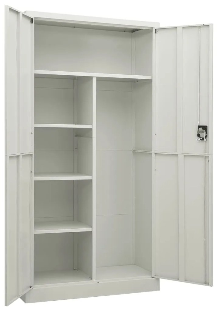 Cacifo 90x40x180 cm aço cinzento-claro