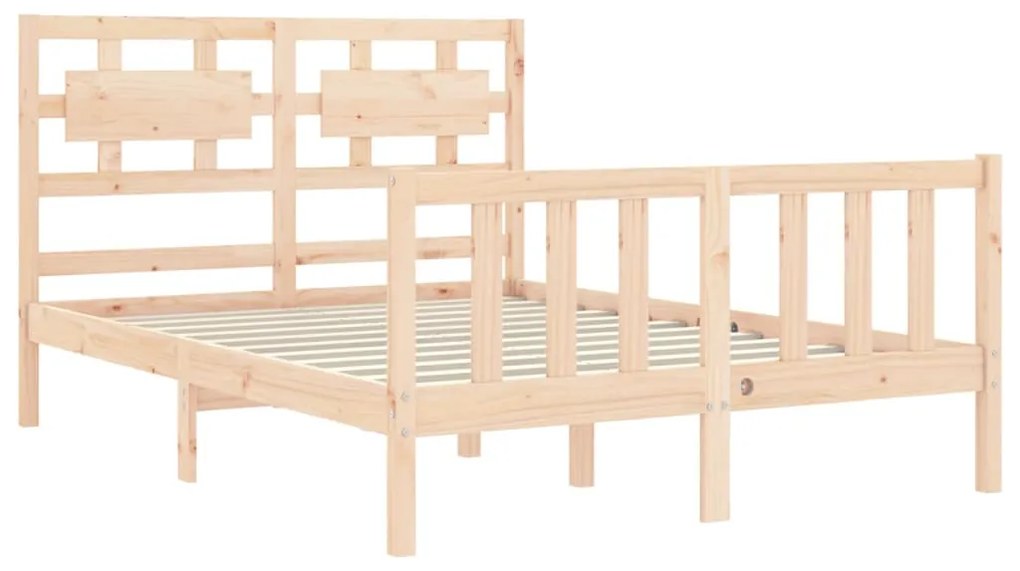 Cama sem colchão 120x200 cm madeira de pinho maciça