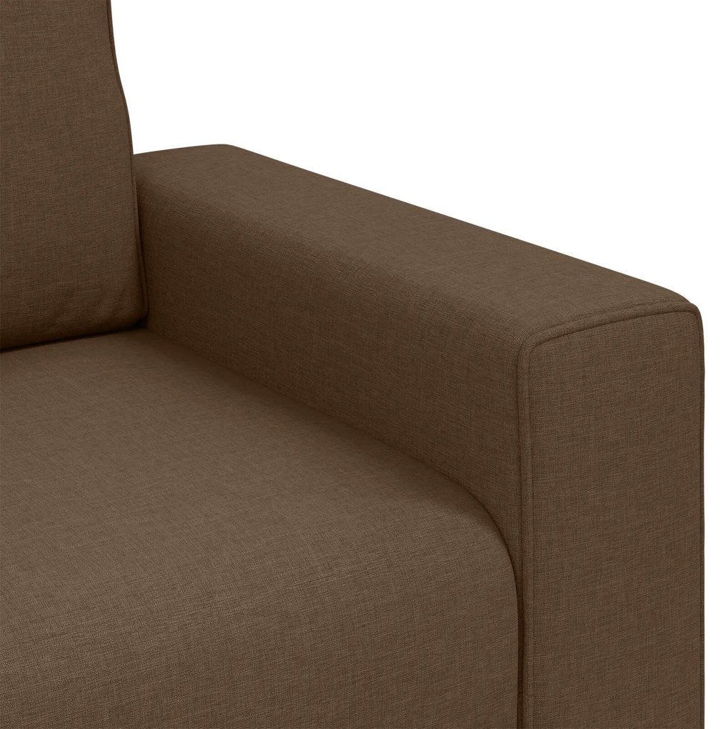 Poltrona vidaXL Castanha 59 cm Tecido