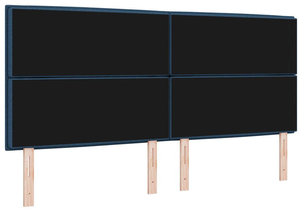 Cabeceira Design Lines Azul 200 cm Tecido