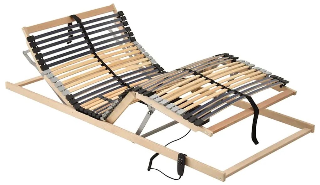 vidaXL Base de ripas Castanho 70 x 190 cm Madeira de Bétula Sólida