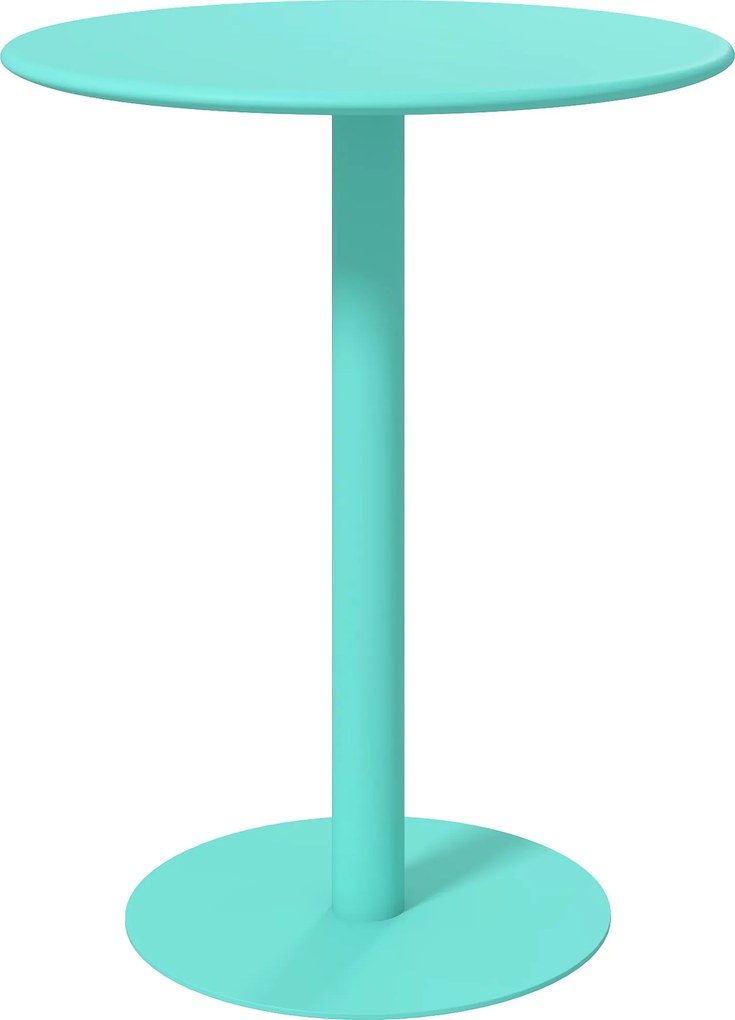 Mesa de Refeição Redonda para 2 Pessoas (CADEIRAS NÃO INCLUIDAS) Mesa de Cozinha de Aço para Interior e Exterior Ø60x72 cm Verde