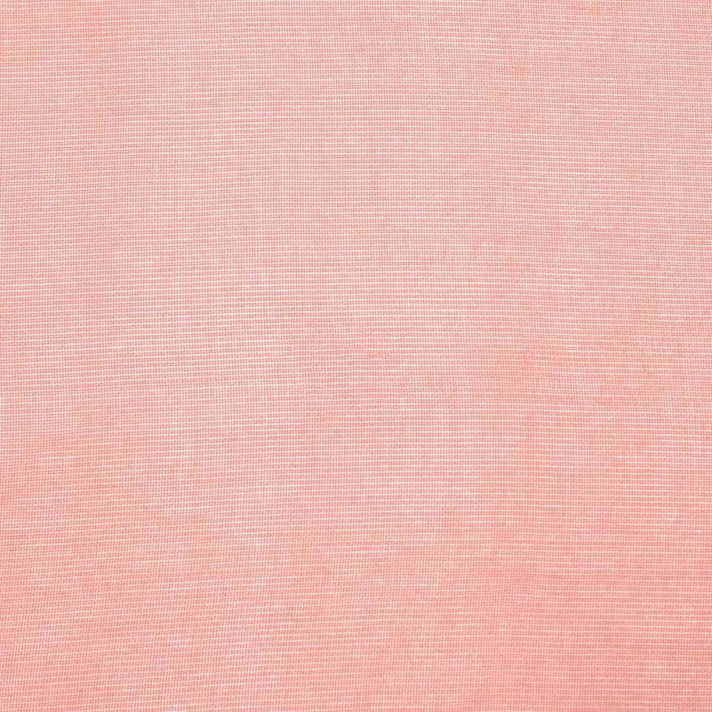 Cortinas de voile com ilhós 2 pcs rosa 140x175 cm