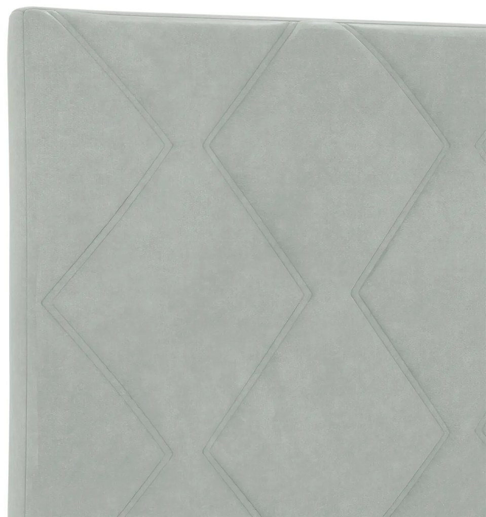 Estrutura de Cama vidaXL Cinza Claro 90x190 cm Veludo