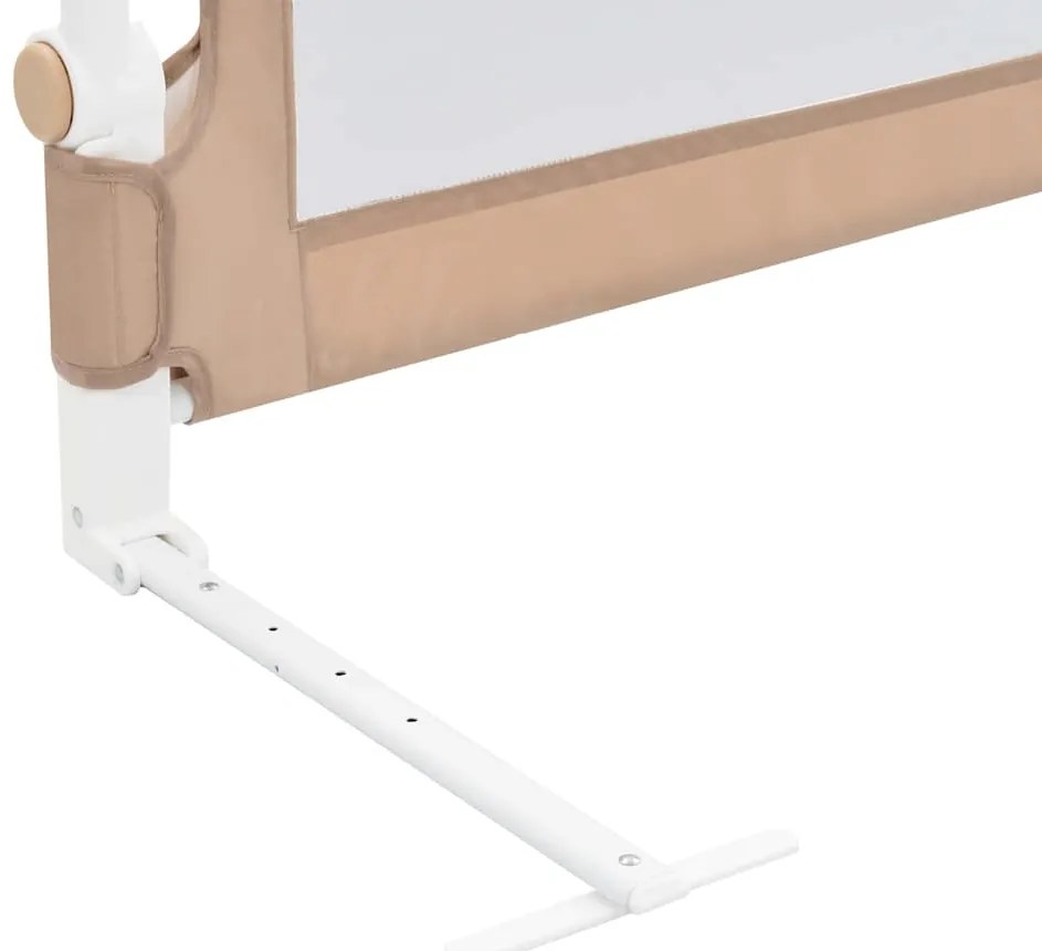 Barra segur. cama infantil 120x42cm poliéster cinza-acastanhado