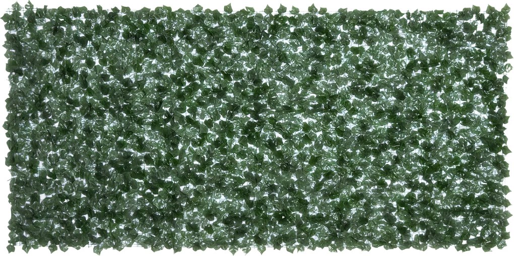 Outsunny Vedação Artificial Rolo 3,1x5m Privacidade Balcão Jardim Exterior Decoração Planta Parede PE Verde Resistente | Aosom Portugal