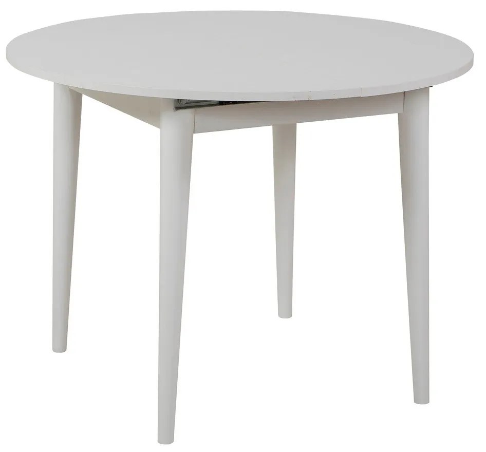 Conjunto de Mesa de Jantar Extensível e Cadeiras Vina – Branco e Cinze