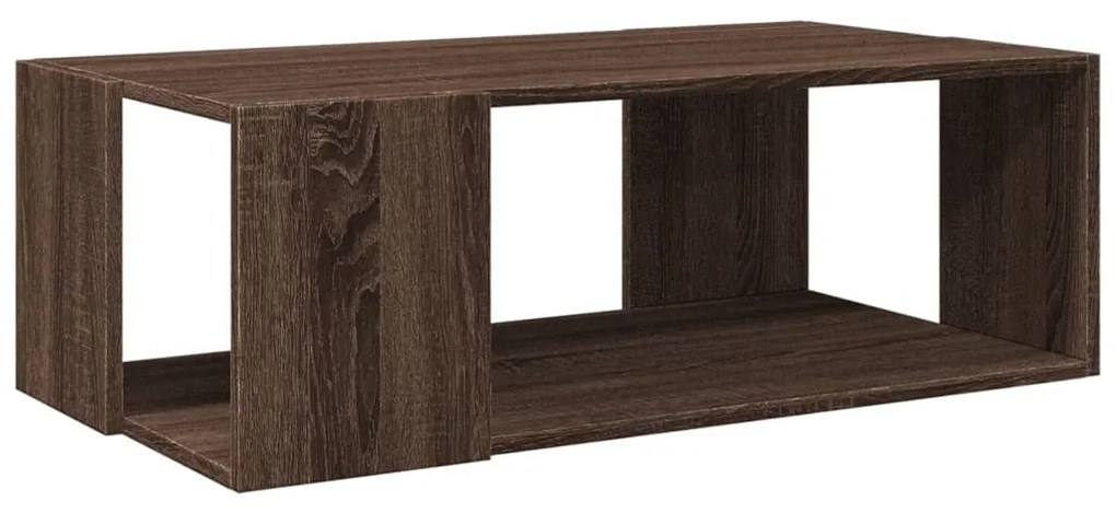 Mesa de centro 89,5x48x30cm derivados madeira carvalho castanho