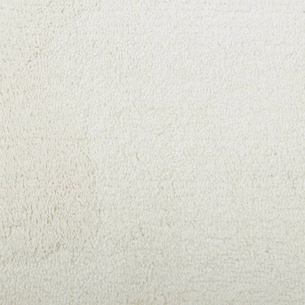 Tapete de pelo curto OVIEDO Ø 120 cm creme