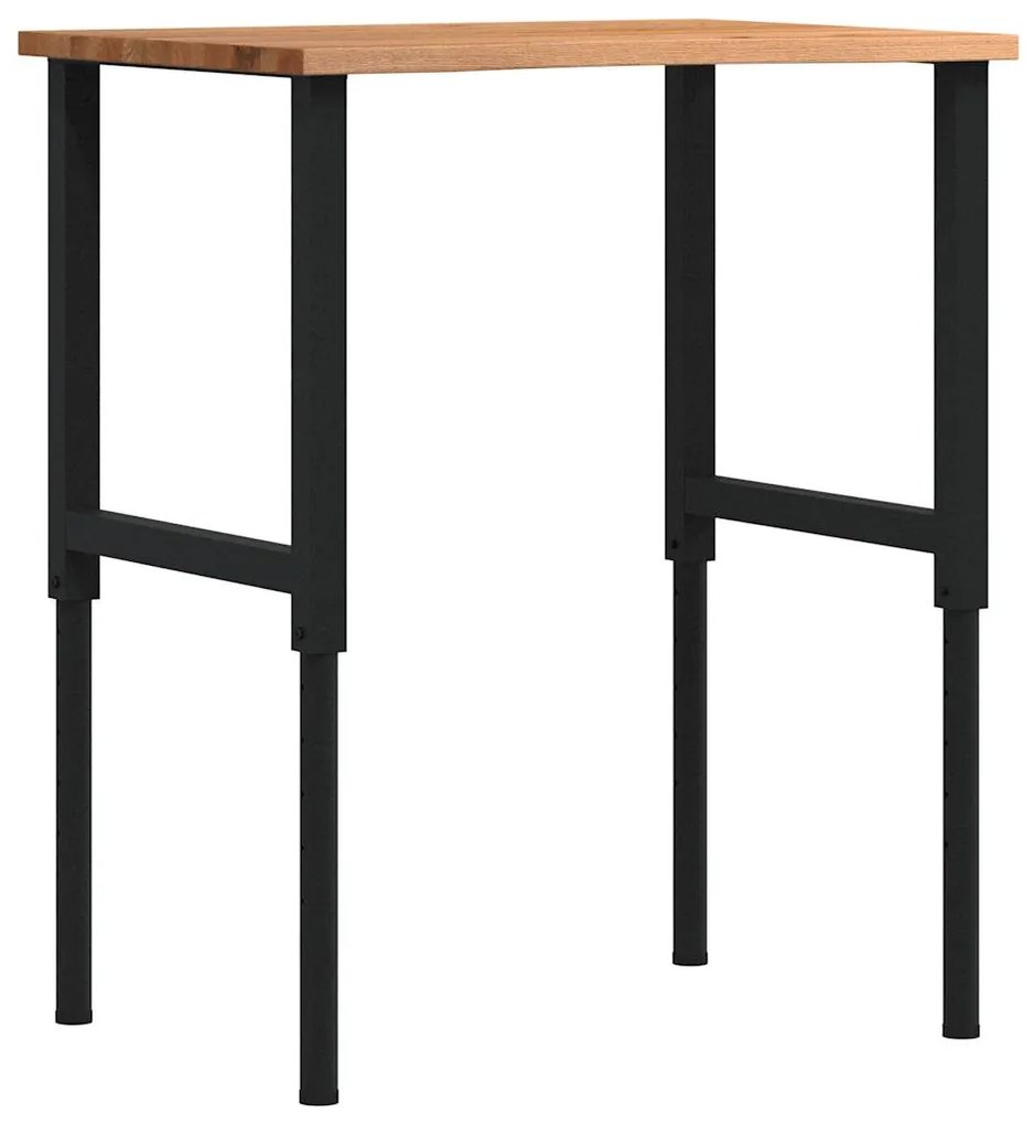 Bancada 80x60x(71,5-98) cm carvalho castanho-claro