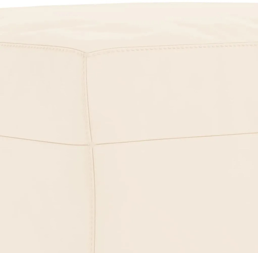 Banco 100x35x41 cm veludo cor creme