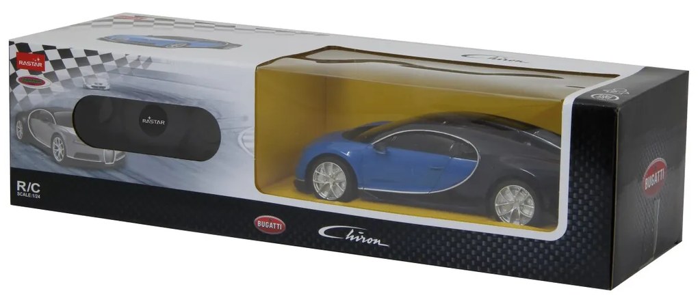 Carro Telecomandado Bugatti Chiron 1:24 2,4GHz Azul