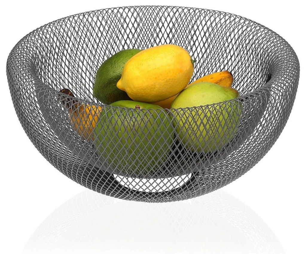 Fruteira Versa Cinzento Aço Ferro (15 cm)