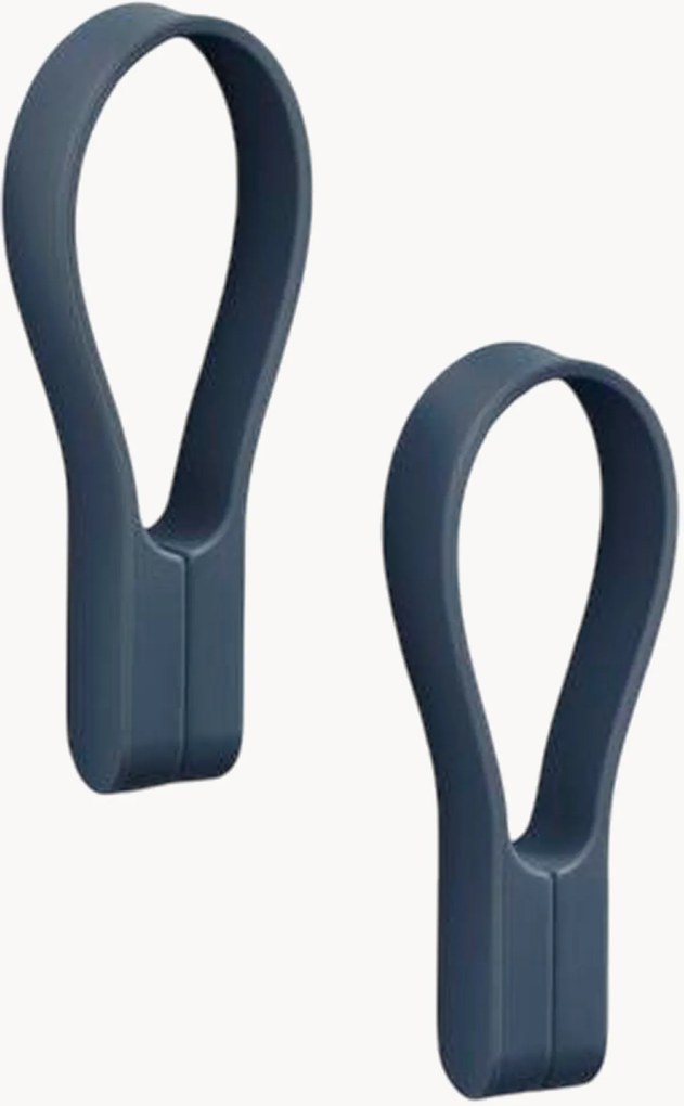 Suportes magnéticos para toalhas em silicone Loop, conjunto de 2