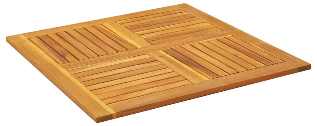 Tampo de mesa quadrado 90x90x2,2 cm madeira de acácia maciça