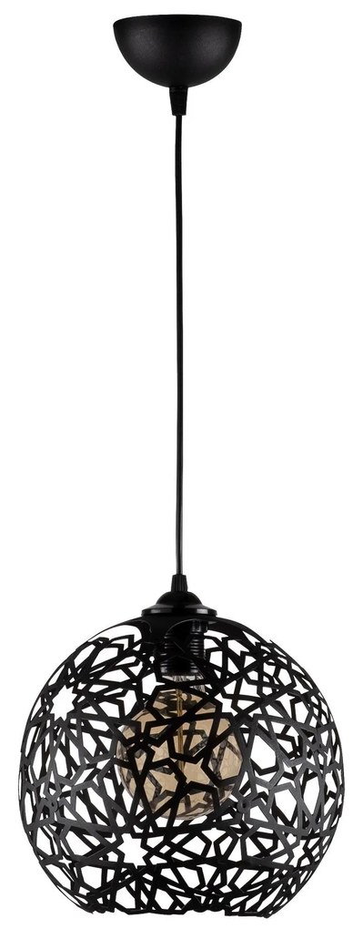 Chandelier Fellini – Preto – 25 cm
