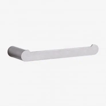 Toalheiro De Parede Com Barra ↔︎20cm Para Banheiro Em Aço Inox Alameda Cinza Cromado - Sklum