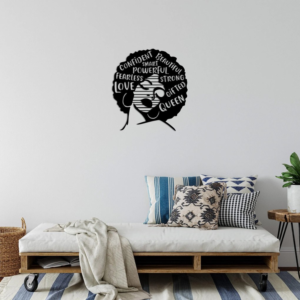 Acessório Decorativo de Parede Love – Preto – 64 x 70 cm