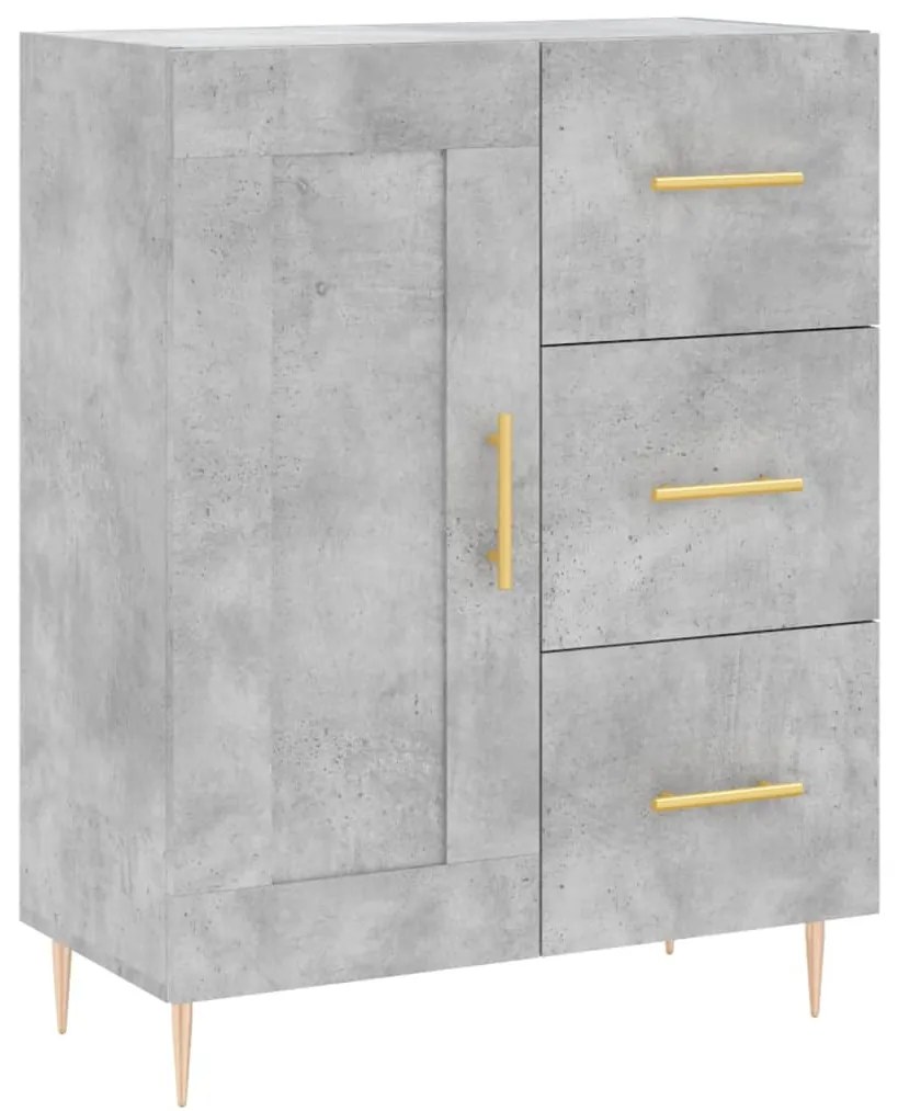 Armário alto 69,5x34x180 cm derivados de madeira cinza cimento