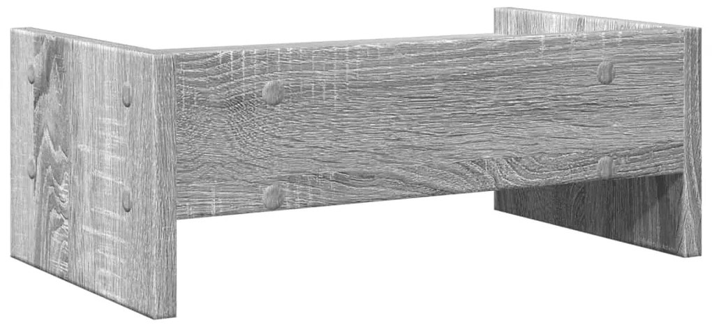 Suporte monitor 42x24x16 cm derivados de madeira cinza sonoma