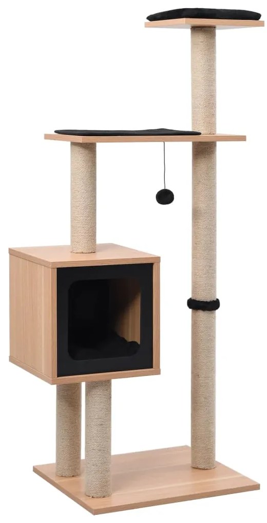 Árvore para gatos c/ tapete arranhador sisal 123 cm