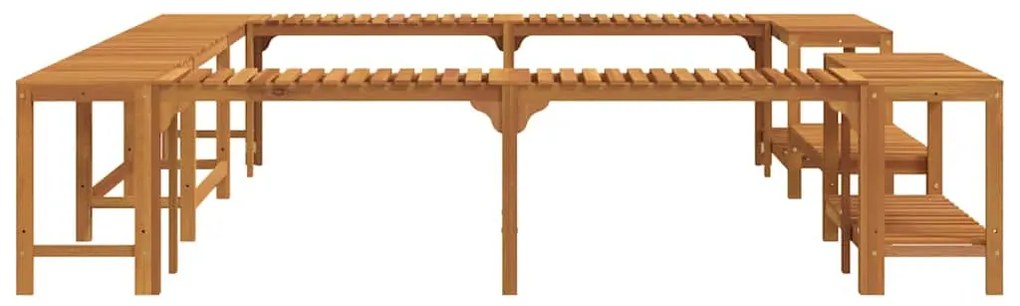 Entorno para Banheira de Hidromassagem Castanho 250 x 250 cm